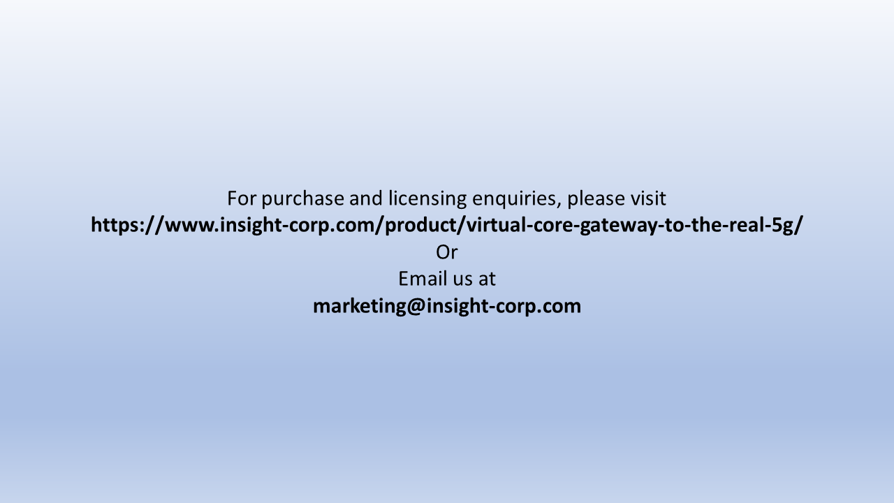 The Insight Research Corporation NFV SDN 5G Market Research